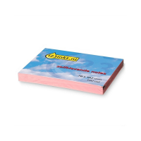 123inkt zelfklevende notes roze 76 x 102 mm 21151 300233