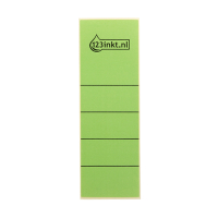 123inkt zelfklevende rugetiketten breed 61 x 191 mm groen (10 stuks) 16420055C 301657
