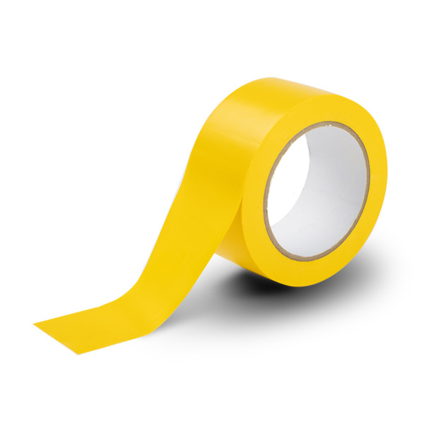 123inkt zelfklevende vloermarkeringstape geel 50 mm x 33 m 302636 - 1