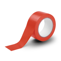 123inkt zelfklevende vloermarkeringstape rood 50 mm x 33 m 302637