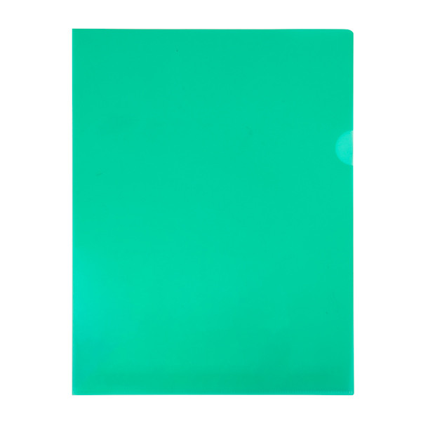 123inkt zichtmap groen transparant A4 120 micron (100 stuks) 54838C 390553 - 1