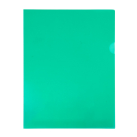 123inkt zichtmap groen transparant A4 120 micron (100 stuks) 54838C 390553