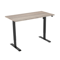 123inkteElektrische zit-sta bureau zwart onderstel Robson blad 160 x 80 cm (1 motor)  302653