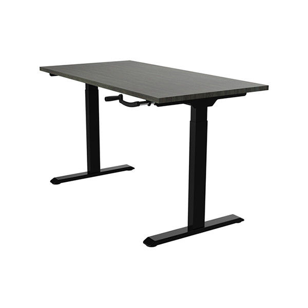 123inktsSlinger zit-sta bureau zwart onderstel Logan blad 160 x 80 cm  302604 - 4