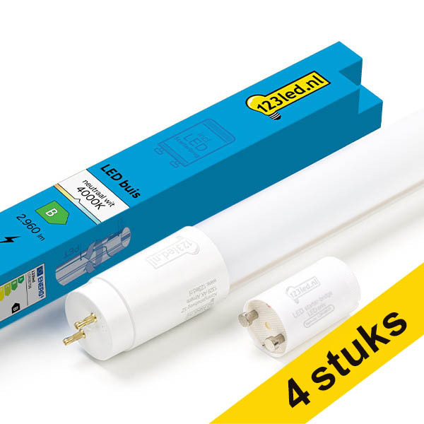 Aanbieding: 4x 123led led-TL-buis 120 cm 6500K (865) 2220 lumen High Efficiency T8 (G13) 12W (36W) LDR08794 - 1
