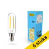 Aanbieding: 6x 123led E14 filament ledlamp buis helder 2.5w (25W) LDR02125 - 1