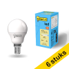 Aanbieding: 6x 123led E14 ledlamp kogel mat 2700K 4.9W (40W) LDR01901 - 1