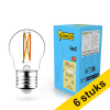Aanbieding: 6x 123led E27 filament ledlamp kogel dimbaar 2.5w (25w) LDR02073 - 1