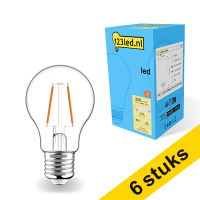 Aanbieding: 6x 123led E27 filament ledlamp peer 2.5W (25W)