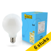 Aanbieding: 6x 123led E27 ledlamp globe mat dimbaar 7w (60w) LDR02101 - 1