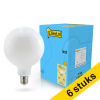 Aanbieding: 6x 123led E27 ledlamp globe mat dimbaar 7w (60w) LDR02107 - 1