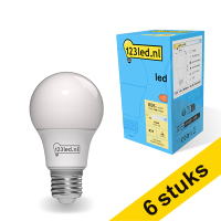 Aanbieding: 6x 123led E27 ledlamp peer mat 8W (60W)