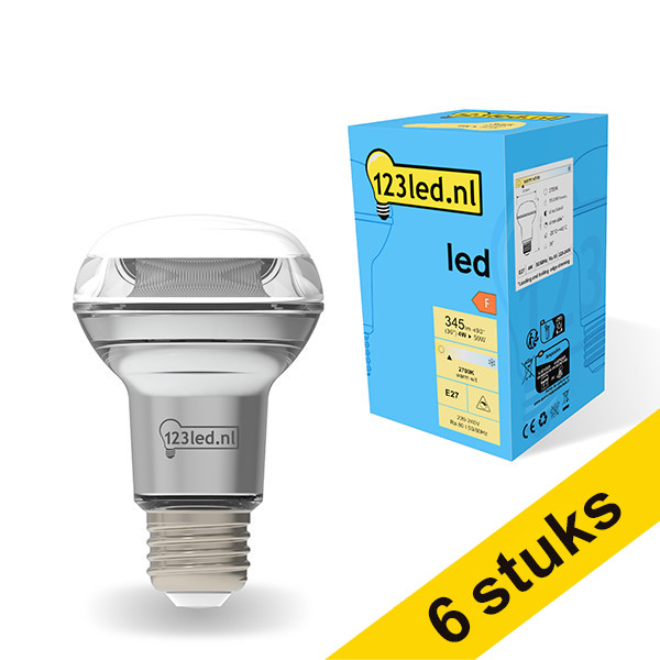 Aanbieding: 6x 123led E27 ledlamp reflector dimbaar 4W (50W) LDR01849 - 1