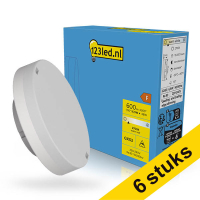 Aanbieding: 6x 123led GX53 ledspot 2700K Dimbaar 6.5W (48W)