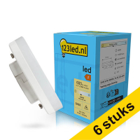 Aanbieding: 6x 123led GX53 ledspot dimbaar 4000K 6.5W (48W)