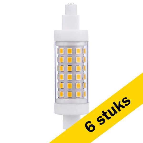 Aanbieding: 6x 123led R7S led-lamp staaflamp dimbaar 5W (40W) LDR09080 - 1