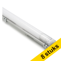 Aanbieding: 8x 123led IP65 TL-armatuur 150 cm | 4000K | 2640 lumen (22W) incl. TL-buis LDR08630
