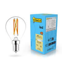 123led E14 filament ledlamp kogel dimbaar 2.5W (25W) LDR02070