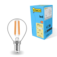 123led E14 filament ledlamp kogel dimbaar 2700K 4.5W (40W) LDR01894