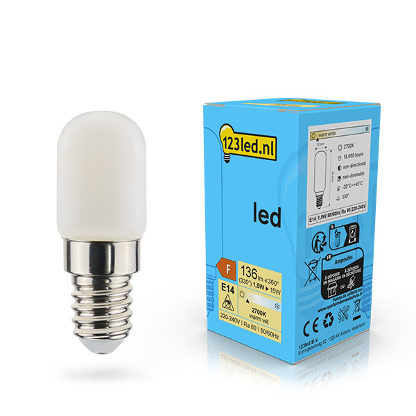 123led E14 ledlamp capsule mat 1.5W (15W) LDR02122 - 1
