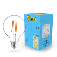 123led E27 filament ledlamp globe G95 dimbaar 4.5W (40W) LDR02094