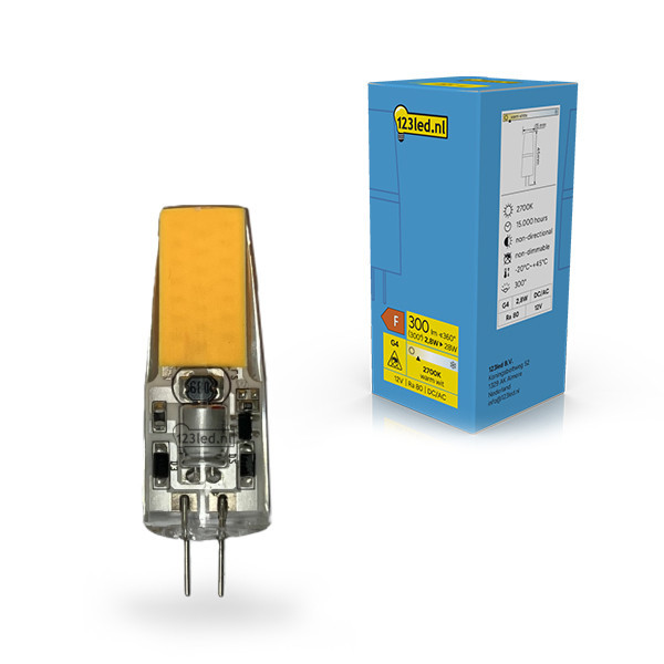 123led G4 LED capsule COB 2700K 2.8W (28W) LDR02348 - 1