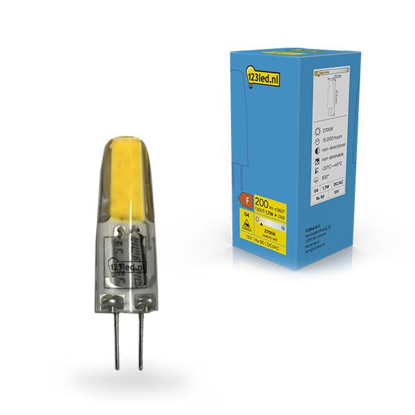 123led G4 ledcapsule | COB | 2700K | 1.7W (21W) LDR02346 - 1