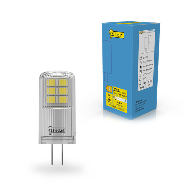 123led G4 ledcapsule SMD 2700K 2.2W (28W) LDR02342 - 1