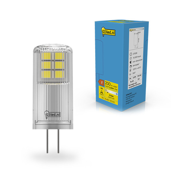 123led G4 ledcapsule SMD 2700K Dimbaar 2W (21W) LDR02350 - 1