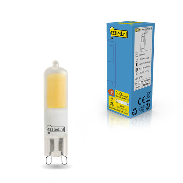 123led G9 LED capsule COB Mat 2200K 2.2W (25W) LDR02414 - 1