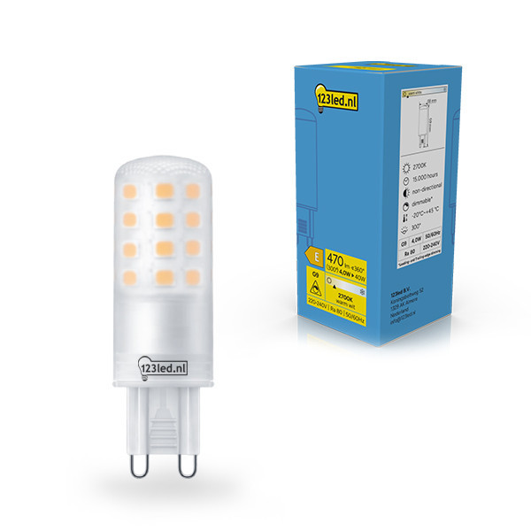 123led G9 ledcapsule SMD Mat 2700K Dimbaar 4W (40W) LDR02332 - 1