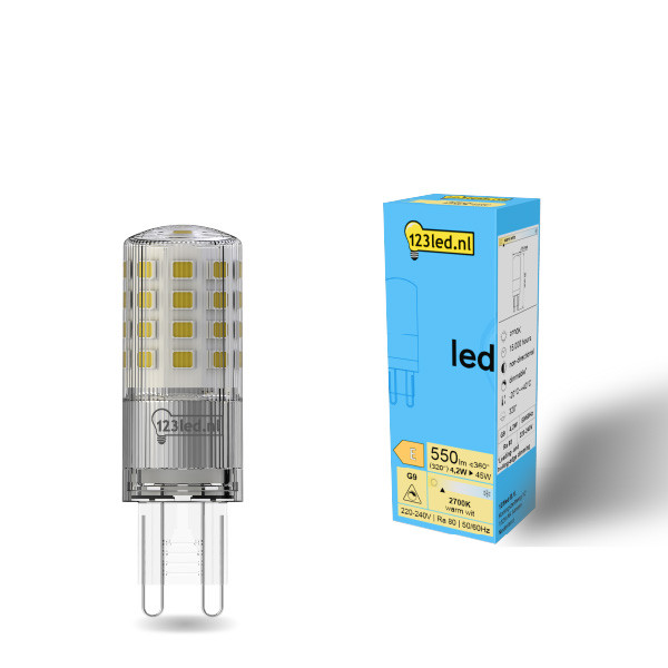 123led G9 ledcapsule mat dimbaar 4.2W (45W) LDR01960 - 1