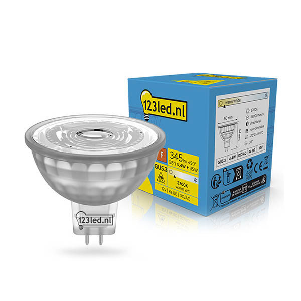 123led GU5.3 LED spot | 2700K | 4.4W (35W) LDR02298 - 1