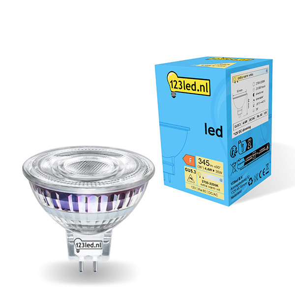 123led GU5.3 ledspot dimbaar 4.4W (50W) LDR01752 - 1