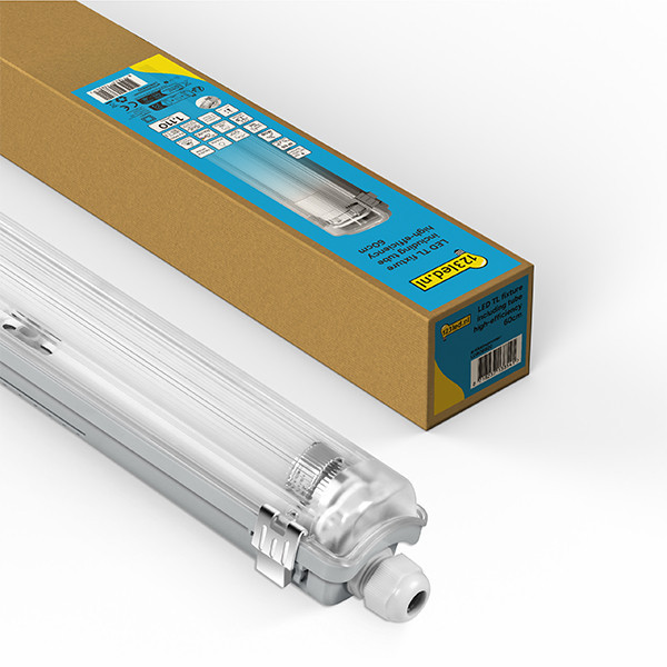 123led LED TL armatuur 60 cm incl. TL buis 4000K (840) 1110 lumen High Efficiency IP65 6W (18W) LDR08820 - 1