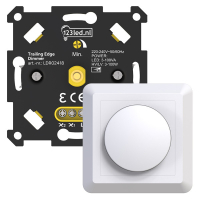 Led dimmer inbouw 0-100W Fase afsnijding (RC) Compleet Wit 123led huismerk LDR02457