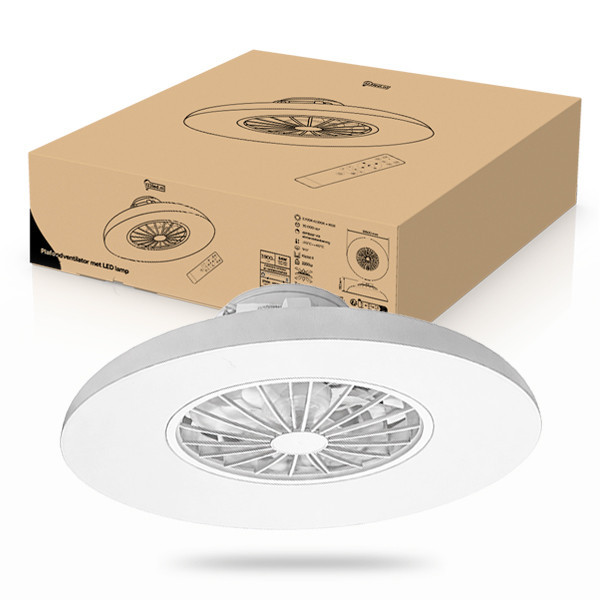 Plafondventilator met LED lamp | Ø 60 cm | RGB + 2700-6500K | Wit | 54W LDR02469 - 1