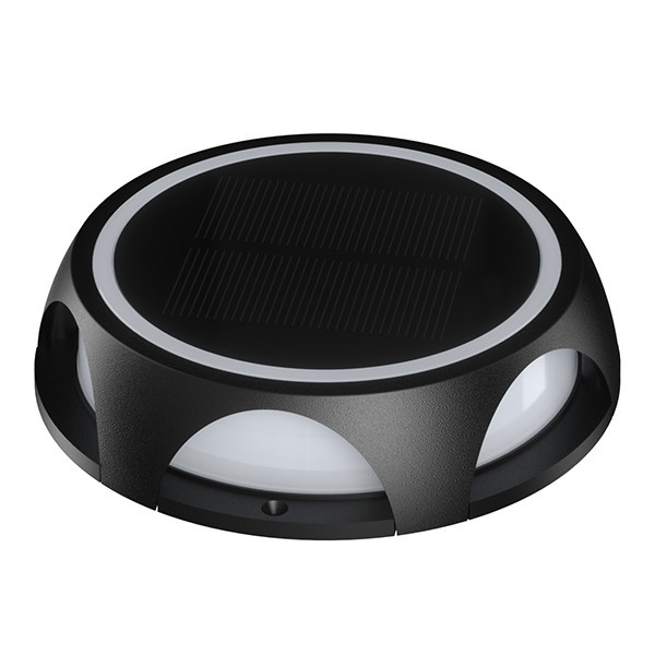 Solar prik/wandlamp | Bari | 3000K | rond | IP65 | zwart LDR08730 - 1