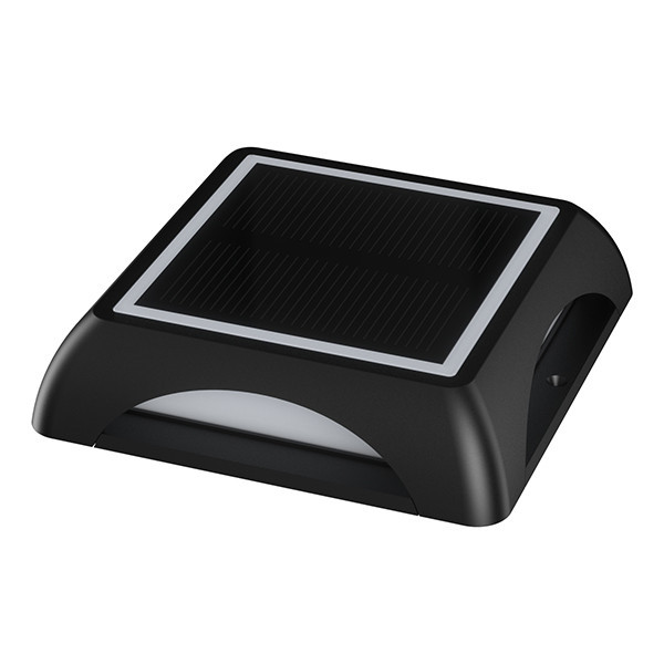 Solar prik/wandlamp | Bari | 3000K | vierkant | IP65 | zwart LDR08729 - 1