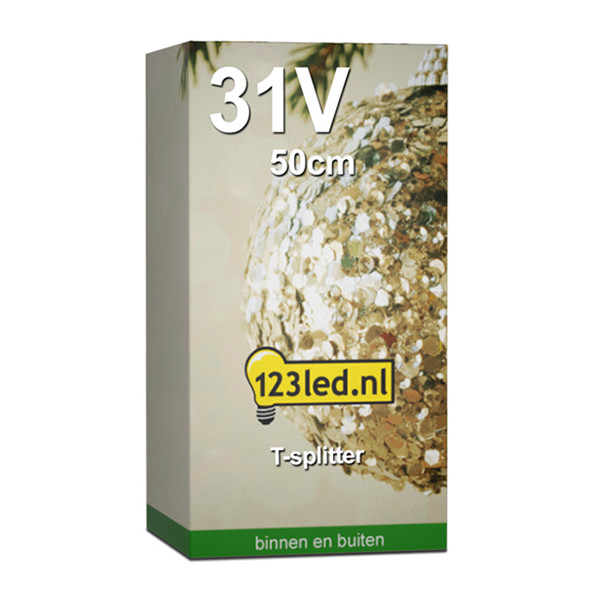 T-splitter voor koppelbare kerstverlichting | 50 cm | 31V LDR07139 - 2