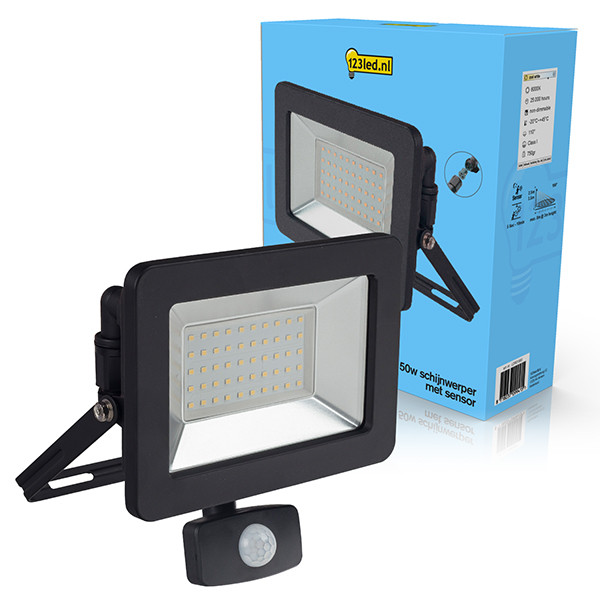 123led breedstraler met sensor | 6000K | 5500 lumen (50W) LDR01993 - 1