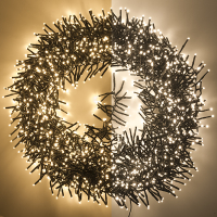 123led clusterverlichting extra warmwit & warmwit 17,6 meter 2016 lampjes LDR07300