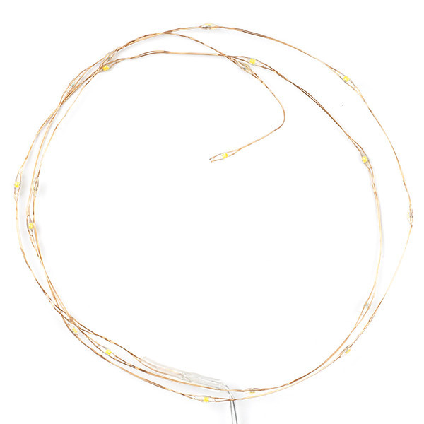 123led draadverlichting op batterijen 1m extra warmwit & warmwit 20 lampjes koper LDR07276 - 4