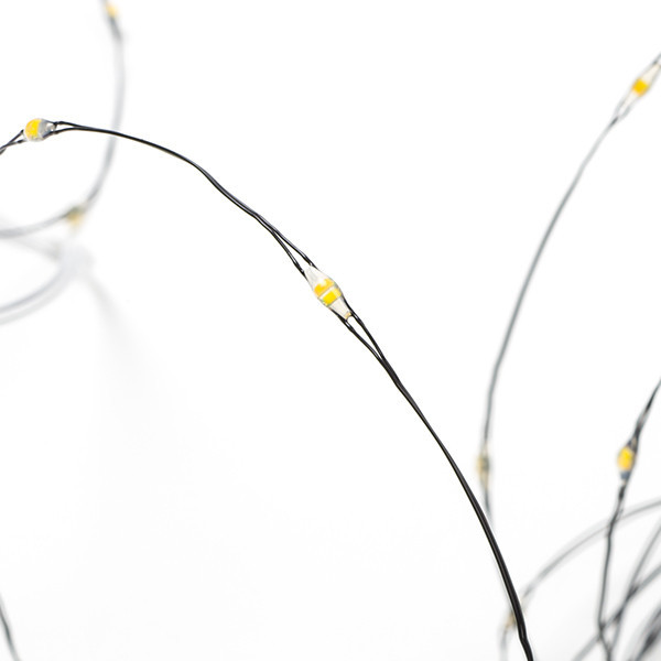 123led draadverlichting op batterijen 2 meter extra warm wit & warm wit 40 lampjes zwart LDR07283 - 6