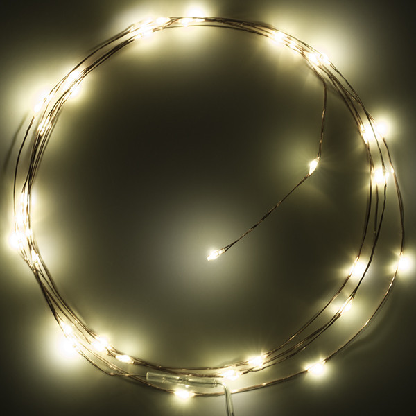 123led draadverlichting op batterijen 2m extra warmwit & warmwit 40 lampjes koper LDR07277 - 3