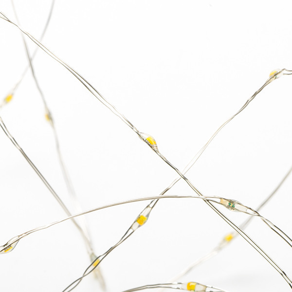 123led draadverlichting op batterijen  2m extra warmwit & warmwit 40 lampjes zilver LDR07280 - 6