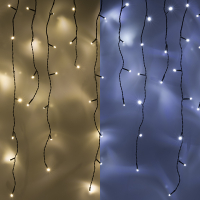 123led ijspegelverlichting koudwit & warmwit 12,1 meter 360 lampjes LDR07025