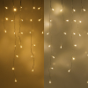123led ijspegelverlichting warmwit & extra wamwit transparant 9,7 meter 240 lampjes LDR07288 - 1