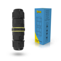 123led kabelverbinder 3-aderig | geschikt voor buiten | IP68 | zwart LDR02210