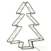 123led kerstboom 3D 36 cm extra warmwit & warmwit 300 lampjes zwart LDR07272 - 2